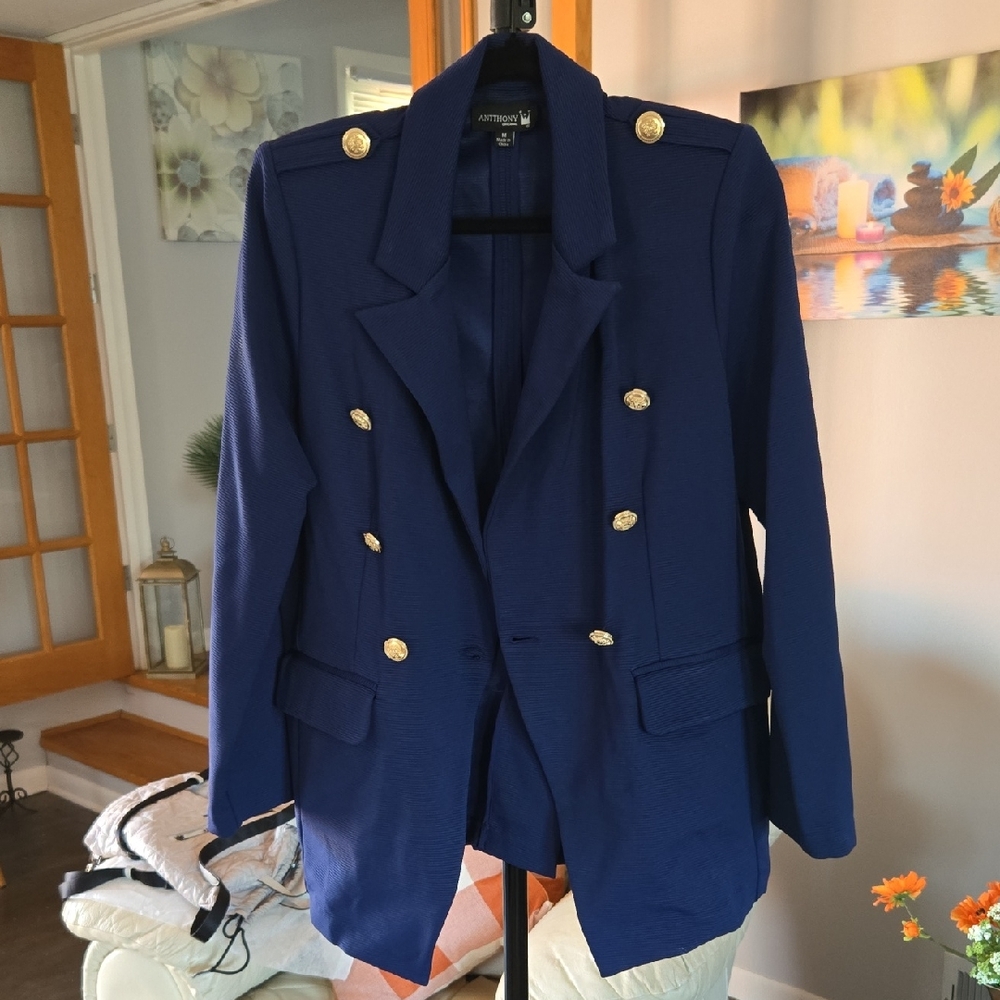 Antthony Navy Blazer with Gold Buttons